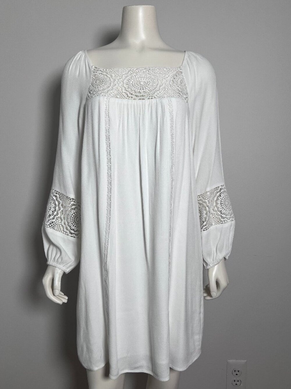 Joie White Boho Lace Dress – Size Small